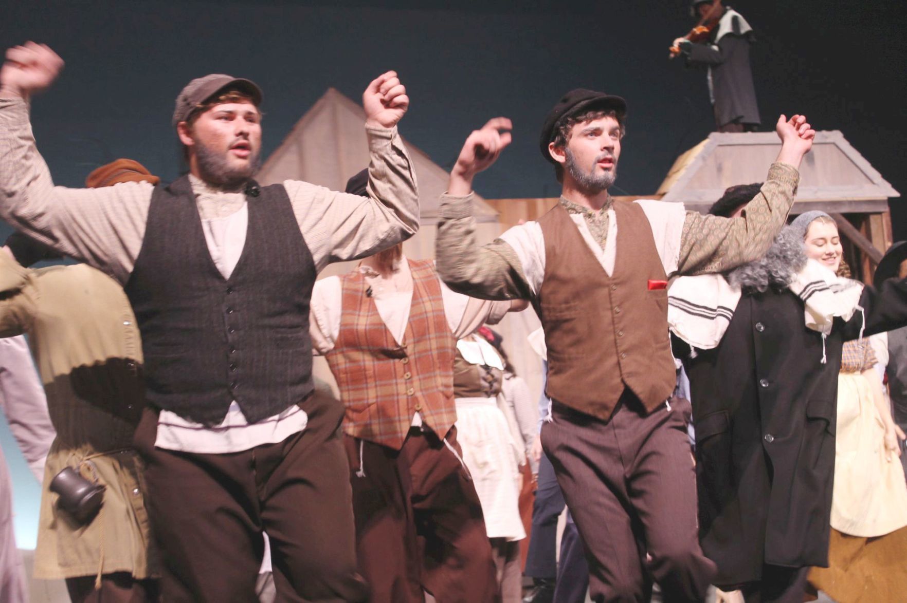 Tevye and Lazar Wolf in "Fiddler on the Roof"